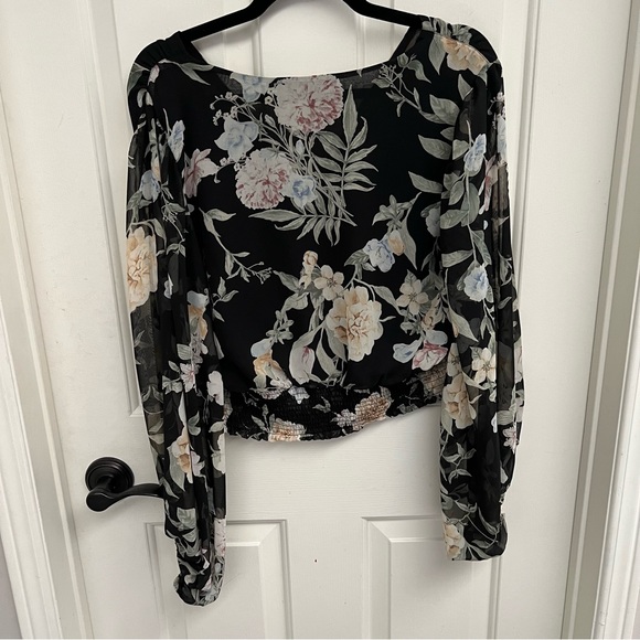 Astr the Label LS Floral Blouse - Picture 2 of 5